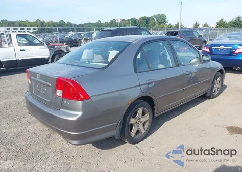 2004 Honda Civic Ex из США, поврежденный, VIN 2HGES26744H535254
